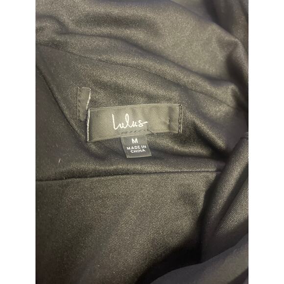 LULU'S sz M Heavenly Hues V-Neck Maxi Black Formal Party Gown Dress NEW B159 - Picture 6 of 9